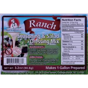 Chef's Quality - Ranch Dressing Mix - 3.2 oz packets