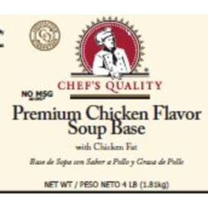 Chef's Quality - Chicken Base - 4 lb Jar