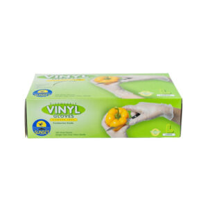 Sunset - Vinyl Gloves without Powder, Size Large - 100 ct
