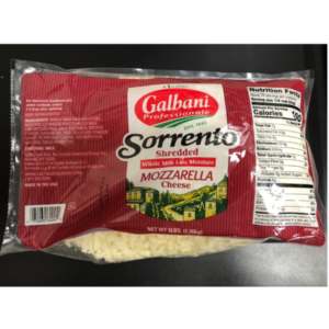 Galbani Sorrento - Shredded Whole Milk Mozzarella Cheese - 1 Gal