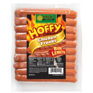 HOFFY 2909 5# HALAL CHX FRANKS 8:1 7 in