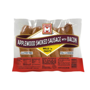 Bar M Applewood Smoked Sausage with Bacon