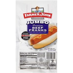 FARMER JOHN 6 in 3 LB ALL BEEF FRANKS 8 in1