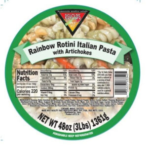Risvold's Rainbow Rotini Italian Pasta with Artichokes