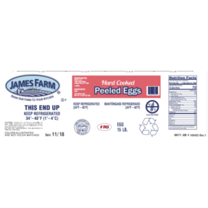James Farm - Hard Cooked Peeled Eggs - 144 Ct