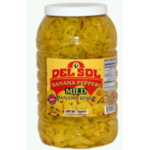 Del Sol - Banana Pepper Rings, Mild - gallon