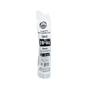 Sunset - Clear PET Cup - 20 oz 50ct