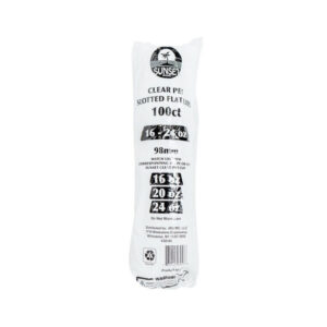 Sunset - Clear X-Slot Flat Lid for 16, 20, 24 oz Cold Cups - 100 ct