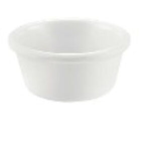 CAC - Fluted Ramekin, White, 4 oz, 1 Dz