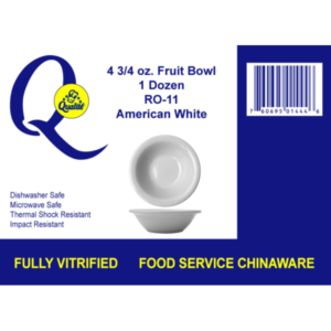 Qualite - White Fruit Bowl - 12/4.75 oz
