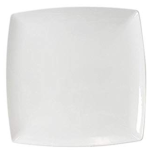 Thunder - White Square plate 12"