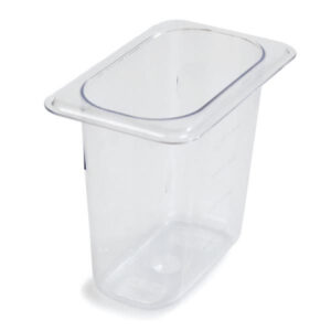 Food Pan, 1/9 size, 1.4 qt. capacity, 6-3/4" x 4-1/4" x 6"