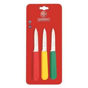 Mundial - Paring Knives Assorted Colors - 3 Pk