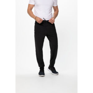Chef Works - Black Pant Joggers, Small - 12ct
