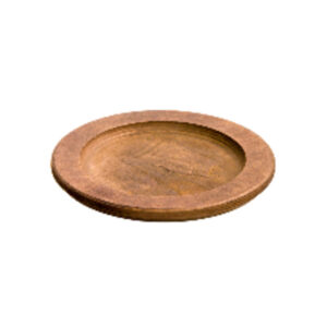 Lodge - Round Wood Underliner 7.25 in , Walnut Stain