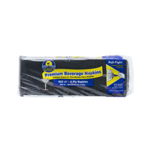Sunset - Black Cocktail Napkins, 2-Ply - 500 ct