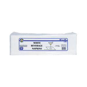 Sunset - White Cocktail Napkins, 2-Ply - 4/500 Ct