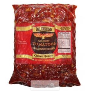 Del Destino - Sun Dried Tomato Halves - 5 lb Bag