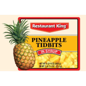 Restaurant King - Pineapple Tidbits in Light Syrup - #10 cans