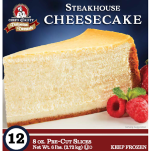 Frozen Chef's Quality - Steakhouse Style Cheesecake - 12 slices