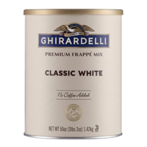 Ghirardelli - Classic White Chocolate Frappe, Can - 3.12lb/6 pack
