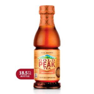 Gold Peak Unsweetened Black Tea Bottle, 12/18.5 fl oz