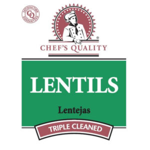 Chef's Quality - Green Lentils - 25 lbs