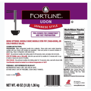 Fortune - Udon Japanese Style Noodles - 8-3 Lb