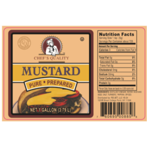 Chef's Quality - Yellow Mustard - gallon