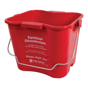 San Jamar - Sanitizing Kleen, Pail Pro KPP, Red - 8 Qt