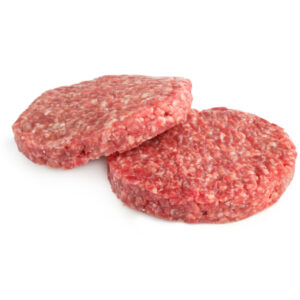 Jensens Beef Hamburger Patties - 6/1 (2.7 oz), 80/20, IQF - 10 lbs