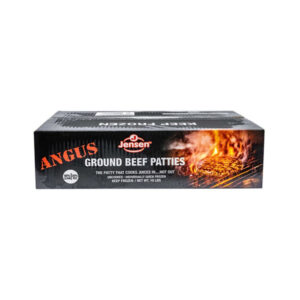 Frozen Ground Angus Beef Hamburger Patties - 4/1 (4 oz), 80/20, IQF - 10 lbs