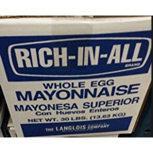 Rich-in-All Whole Egg Mayonnaise - 30 lbs