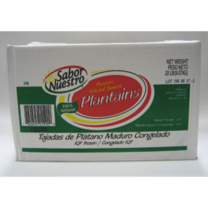 Frozen Sabor Nuestro - Sliced Sweet Plantains - 4/5 lbs
