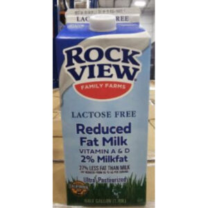 Rockview Lactose Free Reduced Fat Milk 2% 6-64z