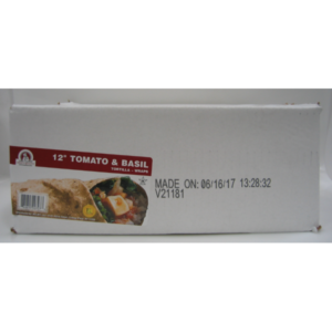 Chef's Quality - 12" Tomato & Basil Wraps - 12ct Pack