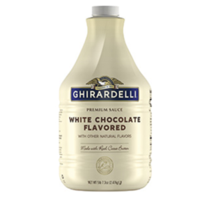 Ghiradelli - White Chocolate Flavor Sauce Pump Bottle- 89.4oz/6 pack
