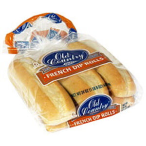 Old Country - 8 inch French Dip Rolls - 6 pack