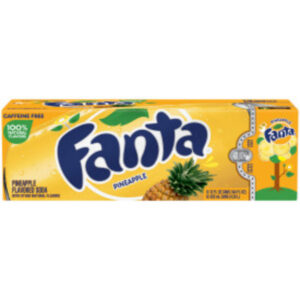 Fanta Pineapple Soda Pack Cans, 12 fl oz, 12 Pack, 2 Sets