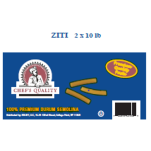 Chef's Quality - Ziti Pasta - 2/10 lbs