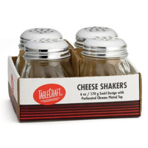 Glass Cheese Shaker, 6 oz - 4-pack