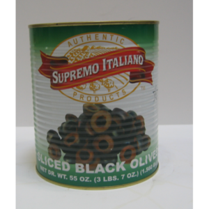 Supremo Italiano - Sliced Black Olives - #10 cans