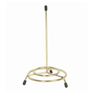 6" Tri-Pod Circular Base Check Spindle, Iron Plated Wire, Gold Finished