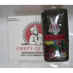 Chef's Quality - Whole Bean Colombian Coffee - 2.5 lb Bag