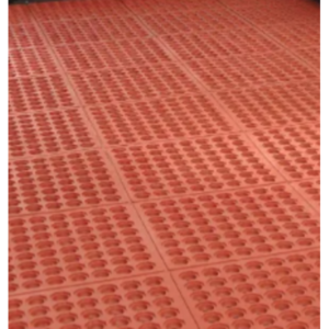 Happy Mat AFD366034TR 3�x5�x3/4� Red grease-resistant kitchen mat with premium straight edge, 36.5lbs