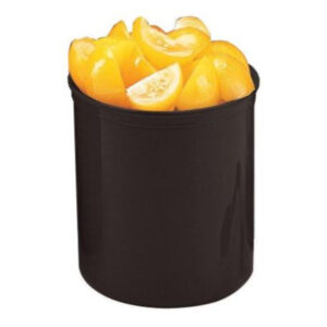Cambro CP12110 Crock w/Lid 1.2 qt. 5-3/16inH 5-1/16in dia. black