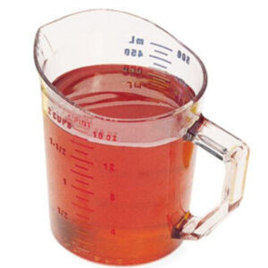 Camwear Measuring Cup, 1 pint, molded handle, polycarbonate, clear, NSF