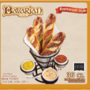 Frozen Bavarian Bakery - Soft Pretzel Sticks - 36 ct