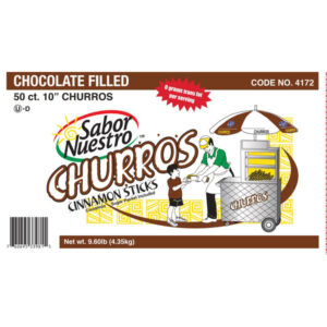 Sabor Nuestro Chocolate Filled Churros 10 in. 50ct