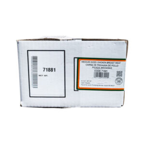 Frozen Premium Diced Chicken Breast Meat, Medium Dice